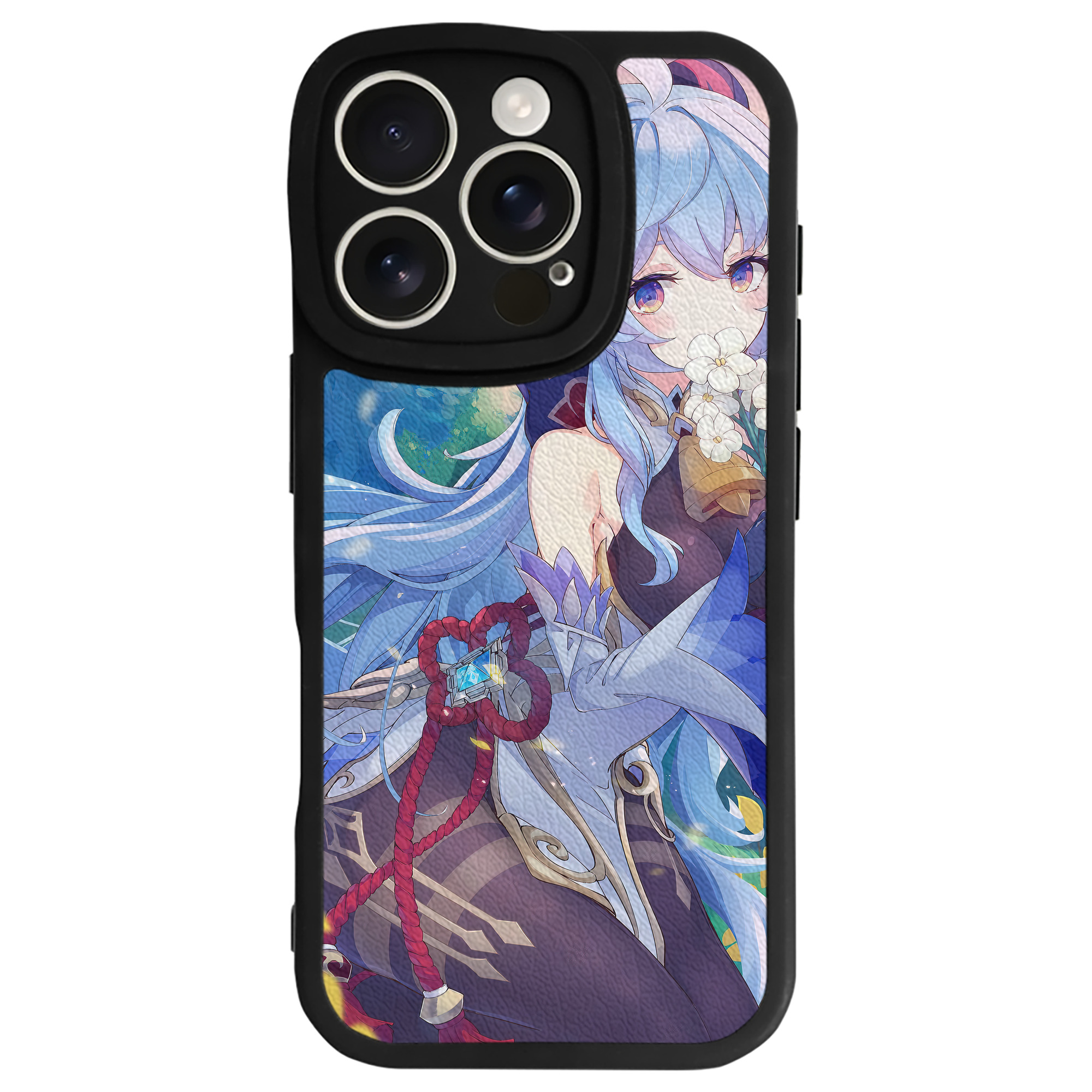 げんし神 genshin 【iPhone 16シリーズ対応】シリコンスマホケース（レザー調） 材質：シリコン